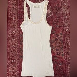 Vintage Abercrombie & Fitch Top with Ruffle Trim